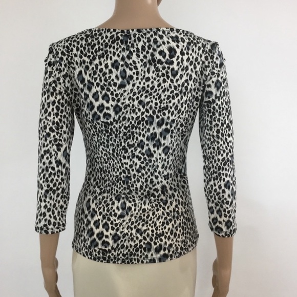Carmen Marc Valvo size S animal print top - Picture 2 of 13